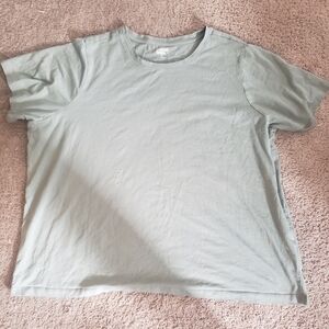 Lands' End Sage Green Crew Neck Tee Tshirt New